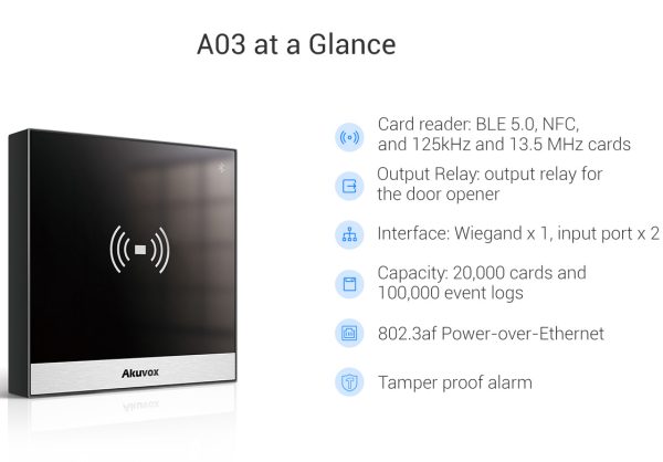 ترمینال کنترل دسترسی Akunox A03 - تصویر 4