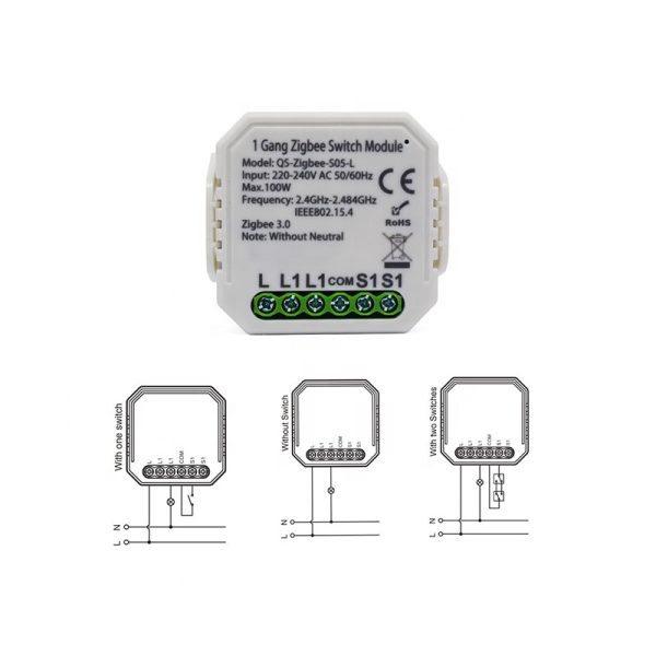 ماژول تک کانال 1 Gang Zigbee Switch  Module - تصویر 3